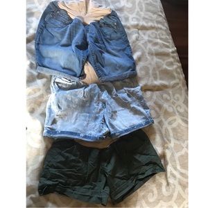 3 pairs of Maternity Shorts